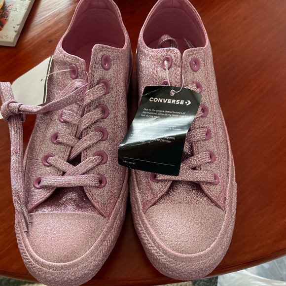 converse all star pink glitter